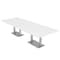 Skutchi Designs 45 in W, 144 in L, 29 in H, Engineered Wood Top, White HAR-REC-48x143-DOU-XD09 - alternate 1